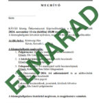 Közmeghallgatás 2024. - ELMARAD