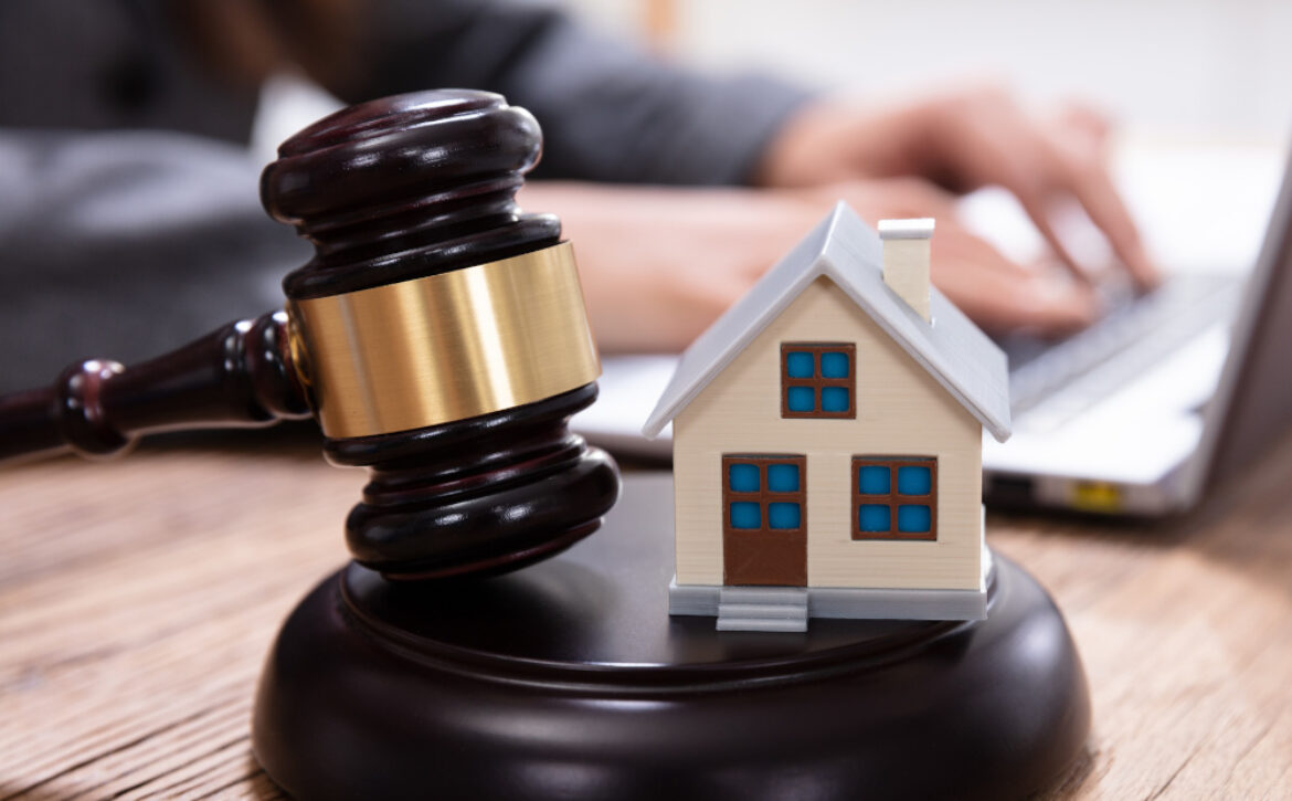 House Auction On The Office Desk